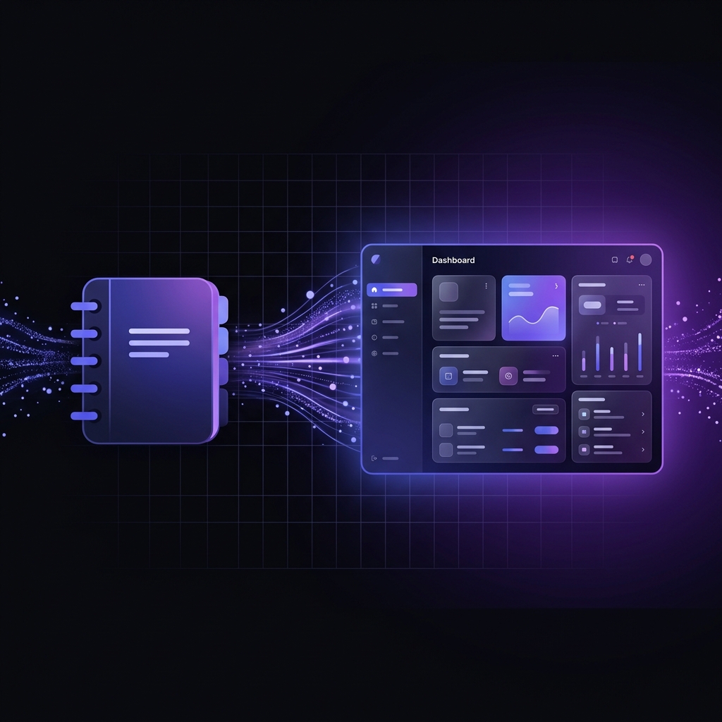 NotebookLM to Interactive Website Banner