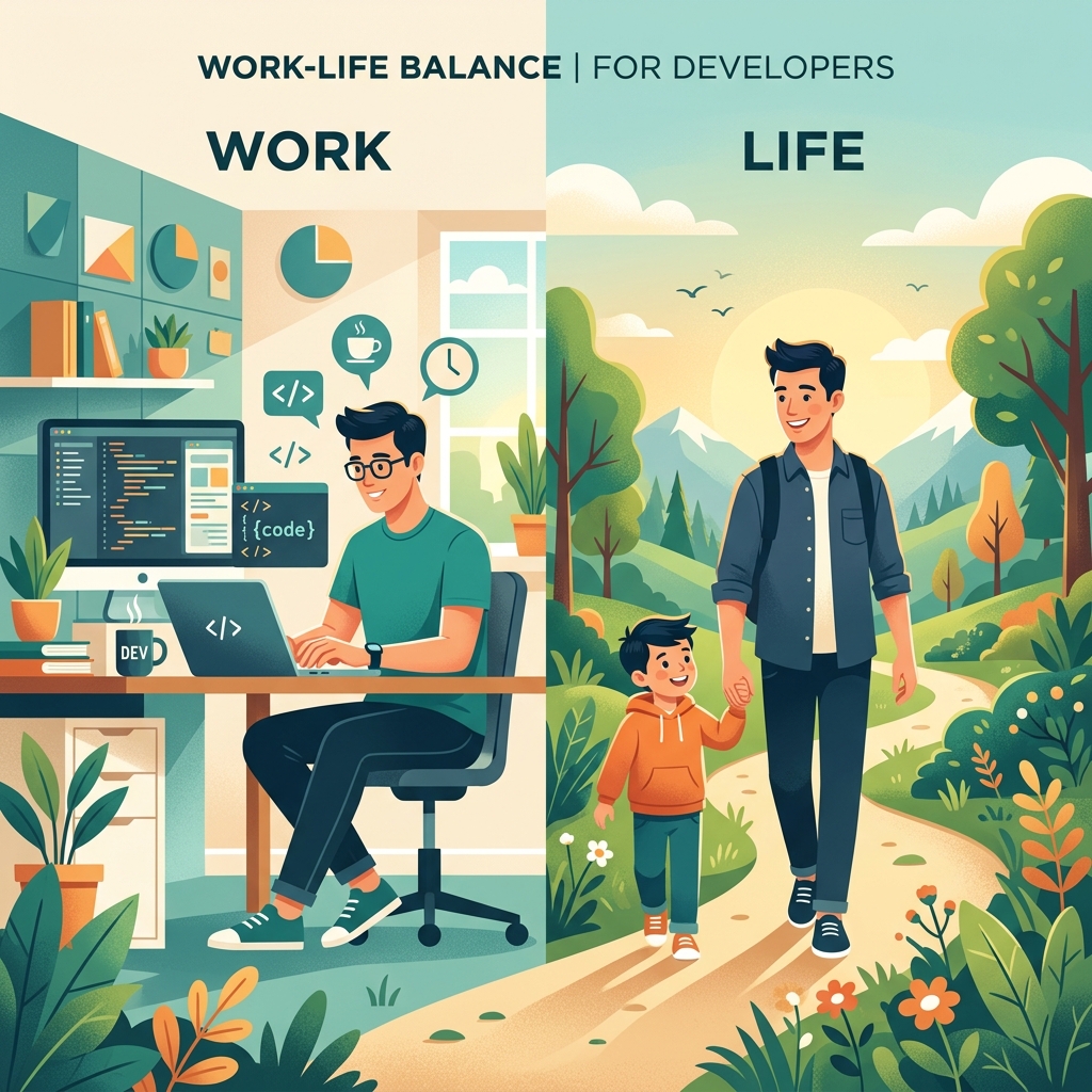 Work-Life Balance Illustration