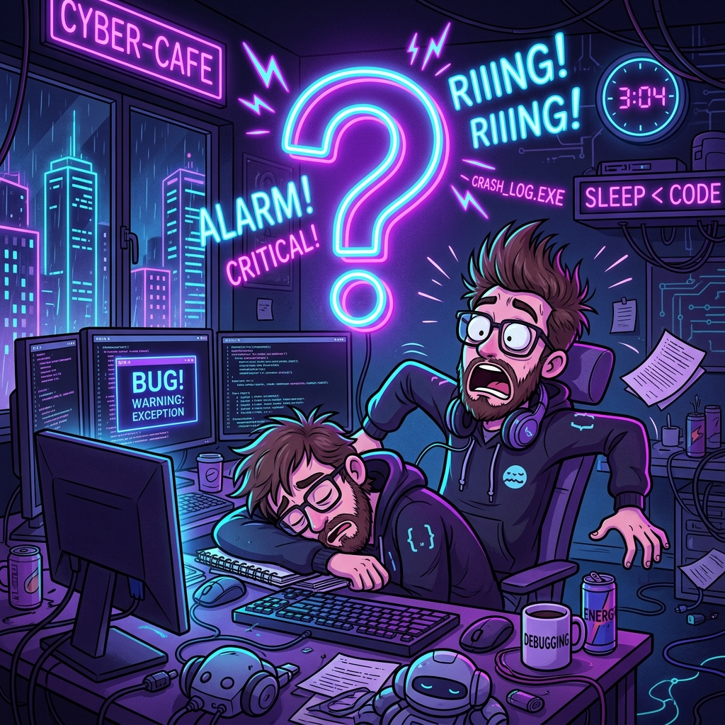 Attention check clock illustration