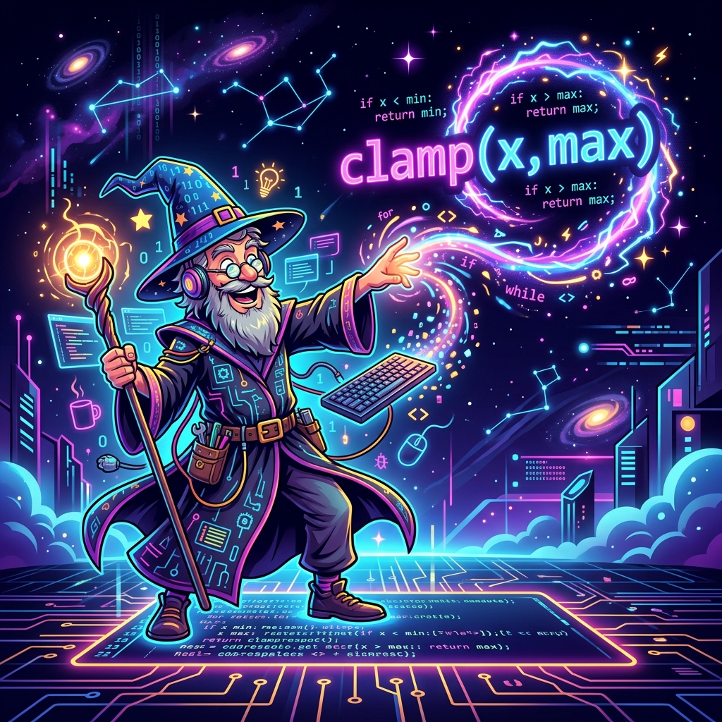 Math wizard illustration